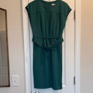 Calvin Klein Teal Buckle Dress